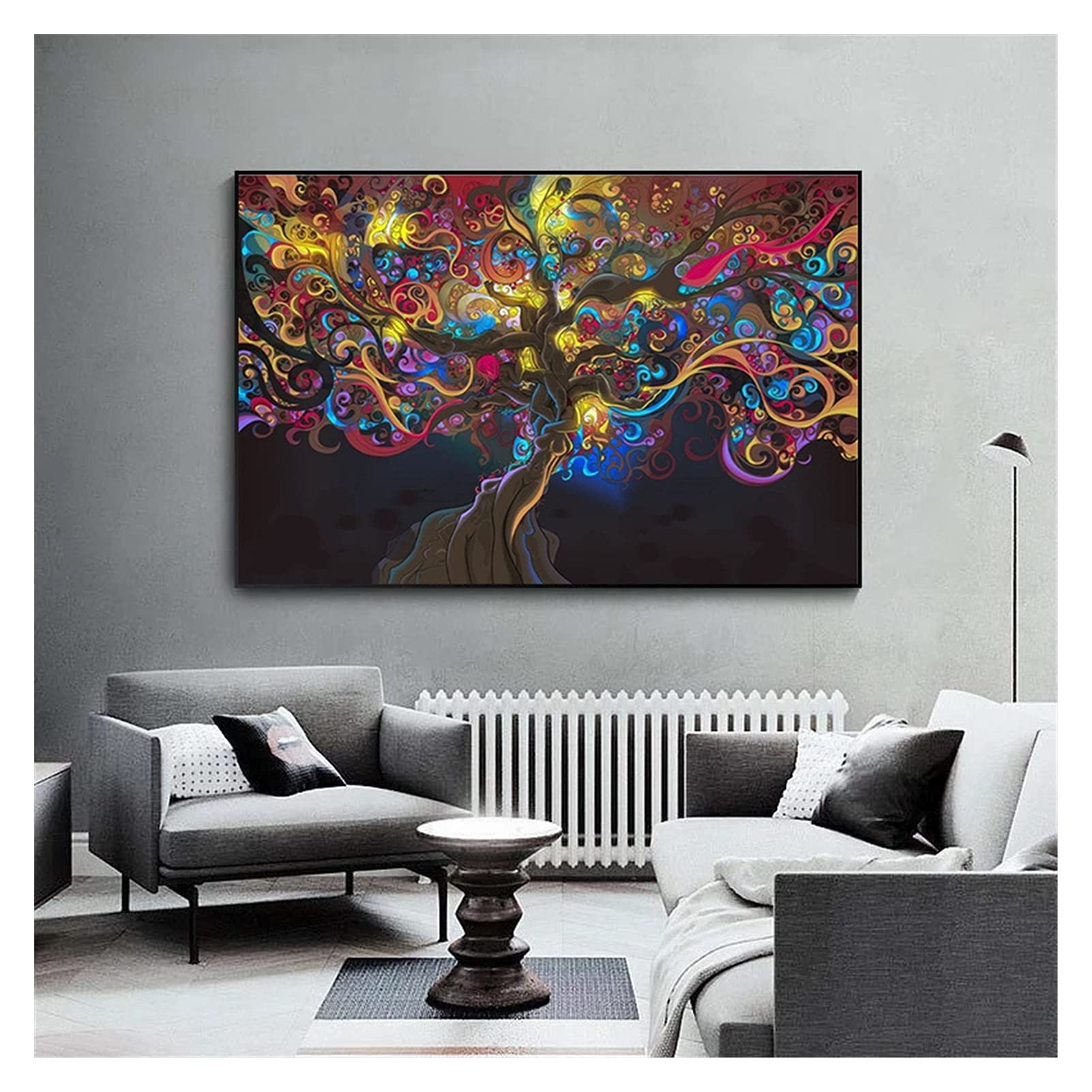 絵画　特大サイズ　涼　絵　レトロ　アート　大きいサイズ Amazon.co.jp: 絵画 インテリア おしゃれ 鳳凰 ヒーリングアート