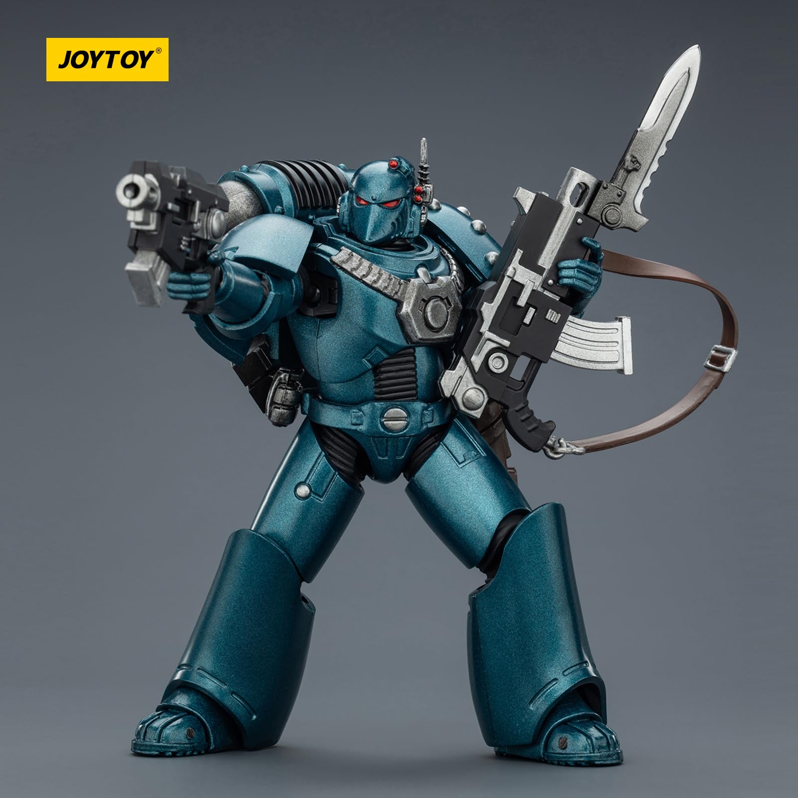 JOYTOY Warhammer 40k Horus Heresy, Alpha Legion MKVI Tactical Legionary 1/18 Figurine d'action à collectionner et à afficher