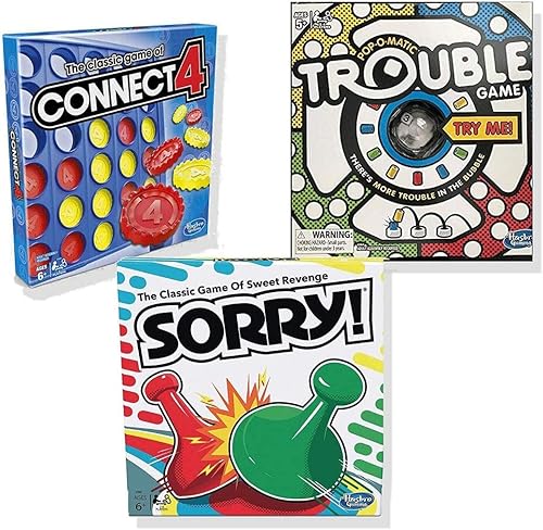 Classic Connect 4, Classic Sorry!, & Classic Trouble Incluido exclusivamente