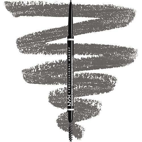 NYX PROFESSIONAL MAKEUP Micro Brow Pencil, Precise Eyebrow Pencil - Grey