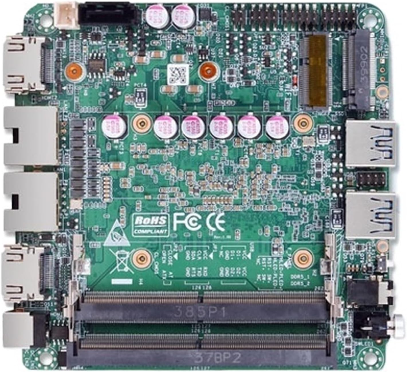 Ultra5/Ultra7 255H Industrial Control Motherboard mini AI Workstation Local Deployment deep Learning Training Host(Ultra5-225H)