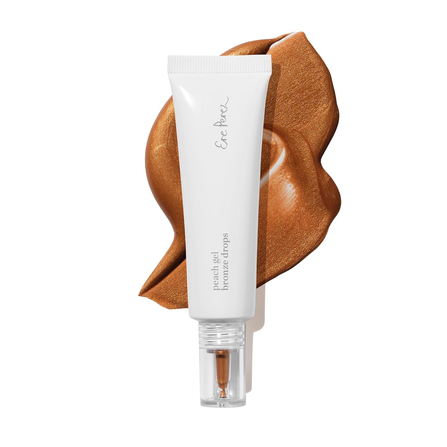 Ere Perez - Peach Gel Bronze Drops | Illuminate, Soothe, Protect | Watermelon Seed Oil | Vegan, Cruelty-Free, Clean Beauty Safe for All Skin Types (Golden Hour; 1 fl oz | 30 ml)