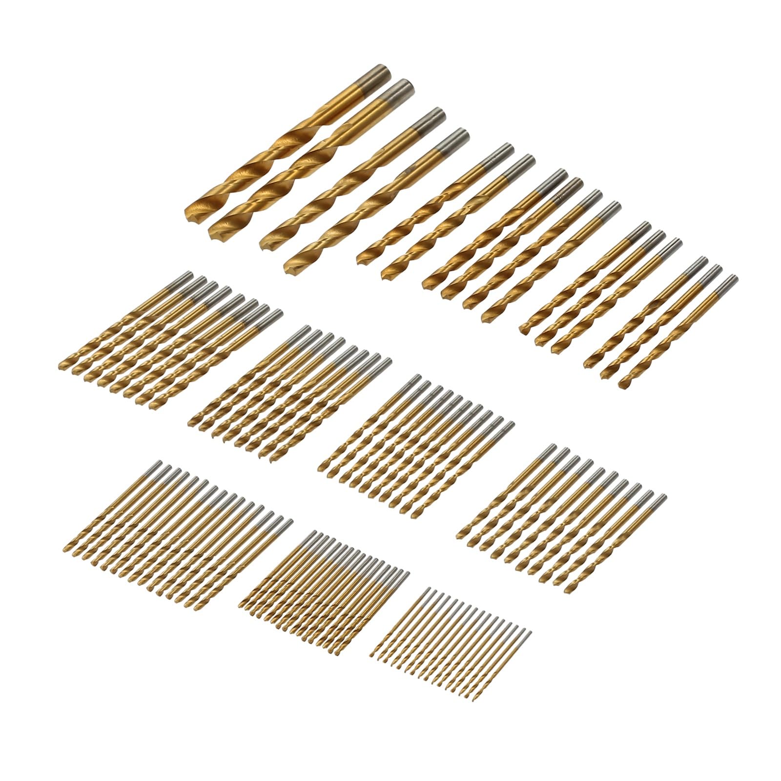 99 PZ Titanio HSS Punte da trapano 1.5mm-10mm Acciaio inossidabile rivestito HSS Punta da trapano ad alta velocità Set for trapano elettrico