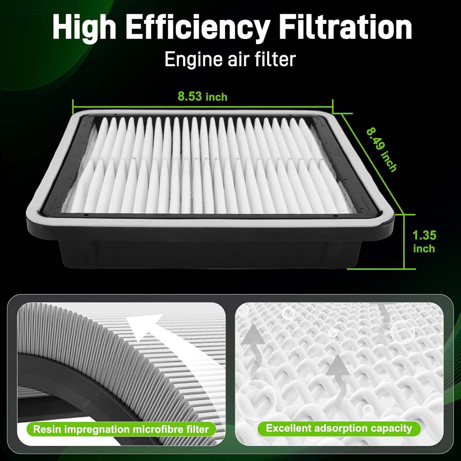 CF10930 Cabin Air Filter CA9997 Engine Air Filter Fit for Subaru Crosstrek Forester Impreza WRX Crosstrek H4# CCF1869 C36115 CAF1869P