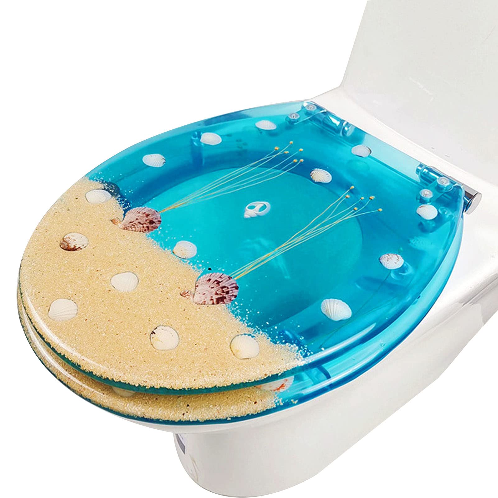 Soft Close Toilet seat Oval, Sturdy Resin Material, Fixing, Quick Release, Easy to Clean Install, Soft, seat, Resin, Close, Material, Toilet, Oval, Sturdy, Adjustable