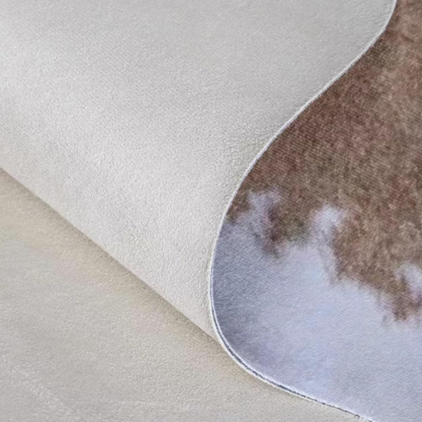 Kuhfell Teppich Kunstfell,Teppich Aus Rindsleder,Kunstfaser Teppich Rinderfell,Realistisches Aussehen,Modisch Und VerschleißFest,UnregelmäßIges Muster,Geeignet FüR Vor Den Kamin