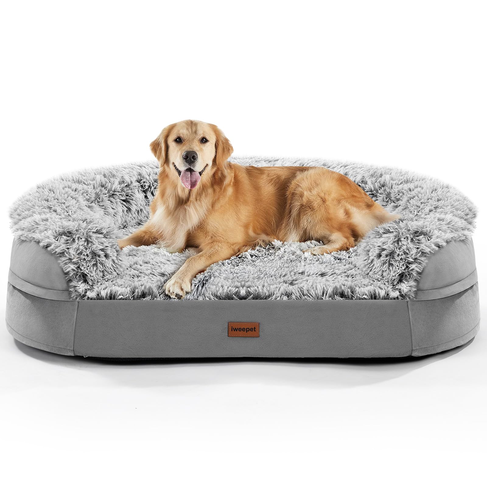 iweepet Thickened Egg-Crate Orthopedic Dog Bed