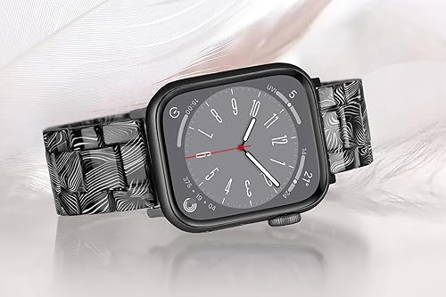 Miniatura 247 de Lightweight Resin Band For Apple Watch Series 11 10 SE 9 8 7 6 5 4 3 2 1 Ultra 3 2, Fashion Adjustable Replacement Strap for iWatch Bands 38mm 40mm
