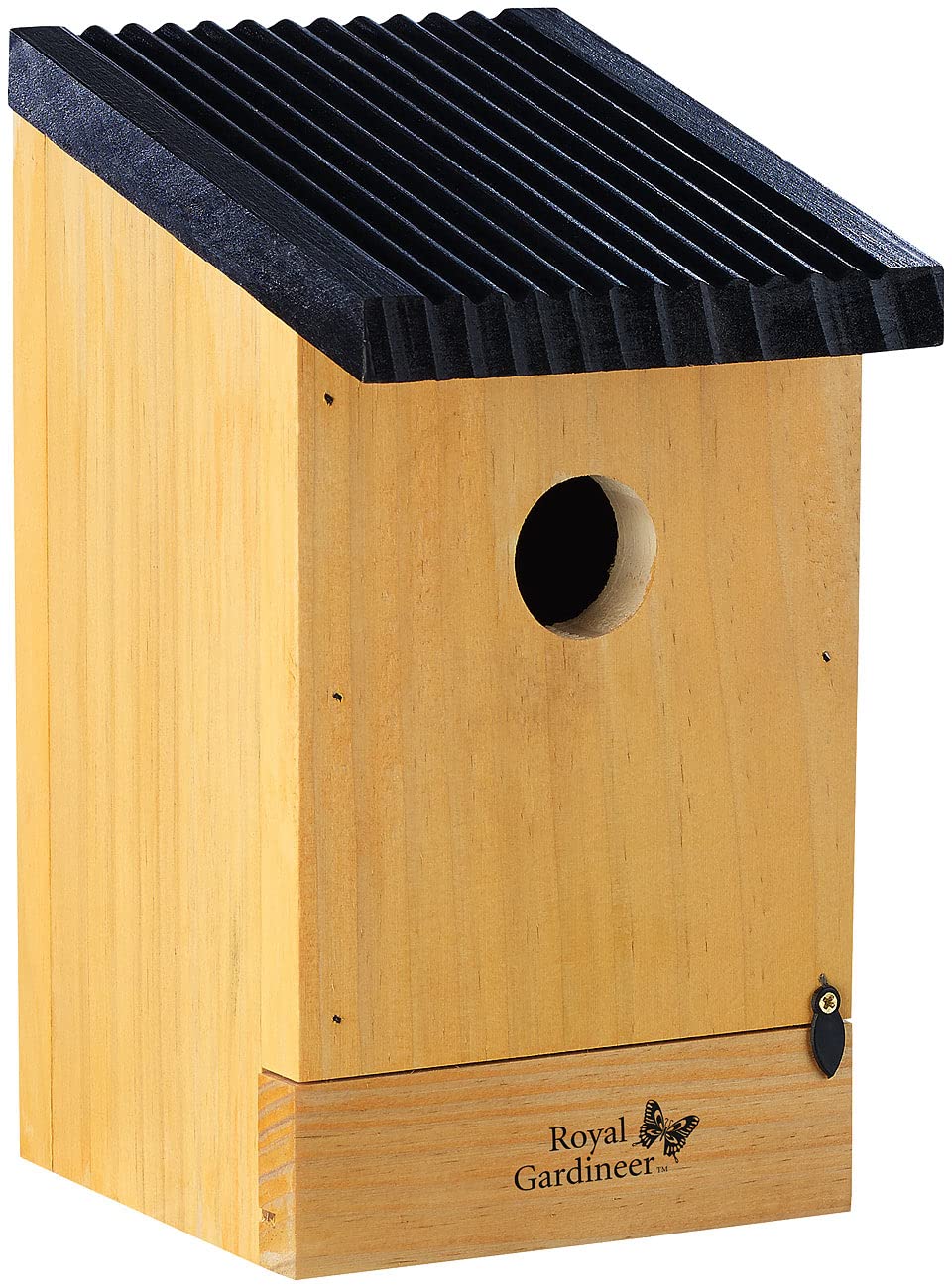 Royal Gardineer Vogelhaus Holz: 8er-Set Tannenholz-Nistkästen für Wildvögel, 22x14x12 cm, vormontiert (Nistkasten aus Holz, Vogel-Häuser)