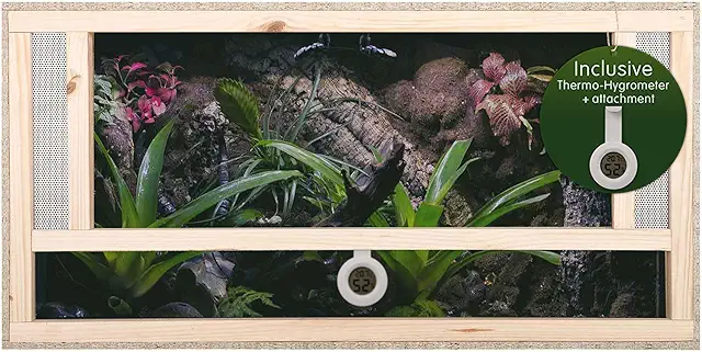 REPITERRA Wooden Terrarium 100x50x50 cm for Reptiles and Amphibians