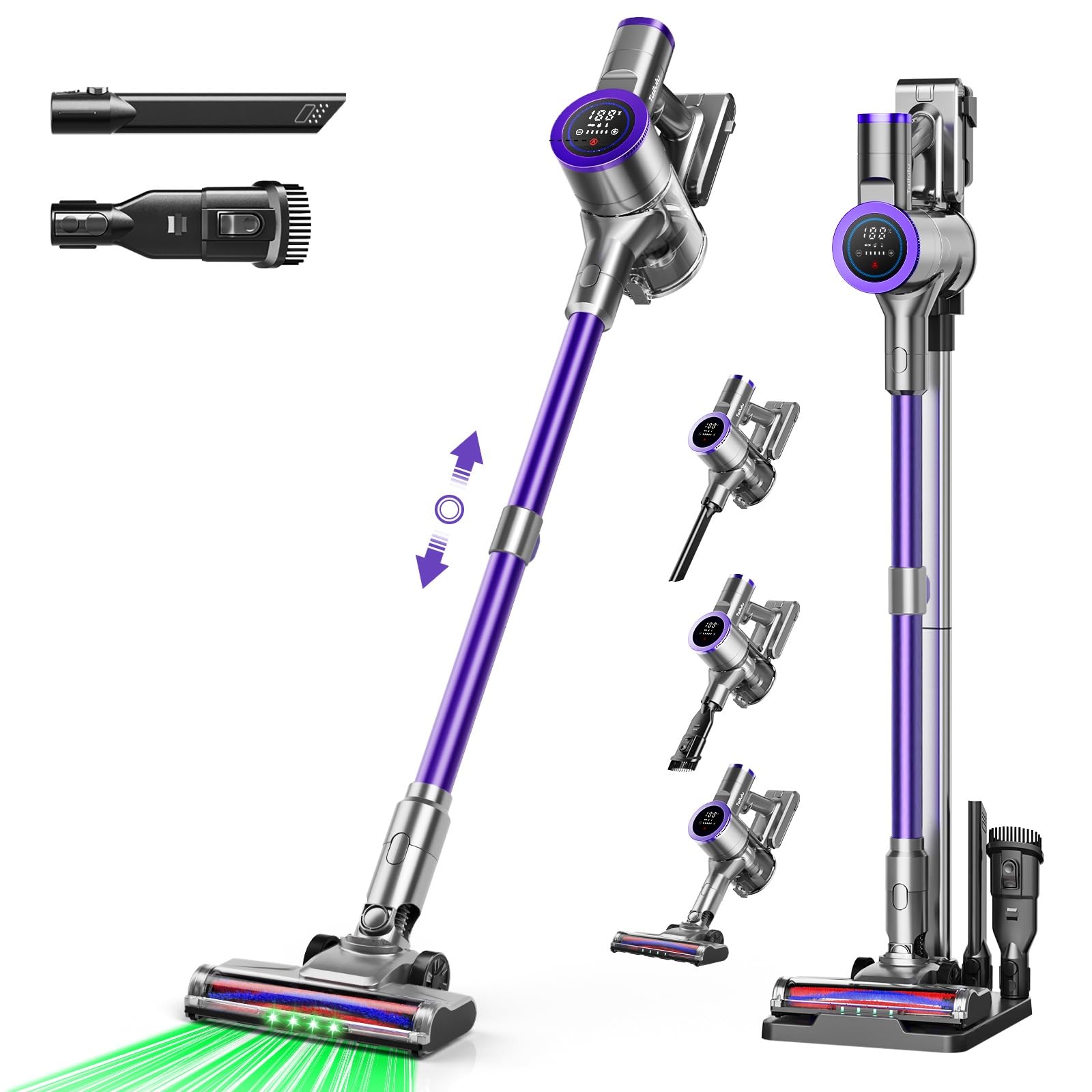 Amazon | 掃除機 コードレス【2027先行発売！真750Kpa超強力吸引！自走