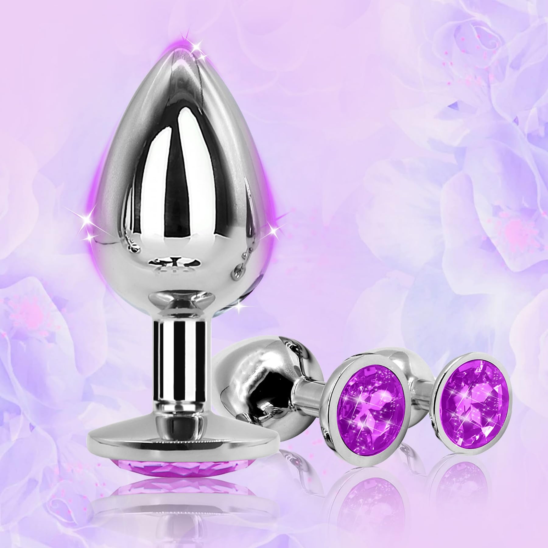 Bq0bI-3 Different Sizes of Stainless Steel Kit Exercise Anil Plug Kit, Made of Stainless Steel, Ideal for Men, Women and Couples