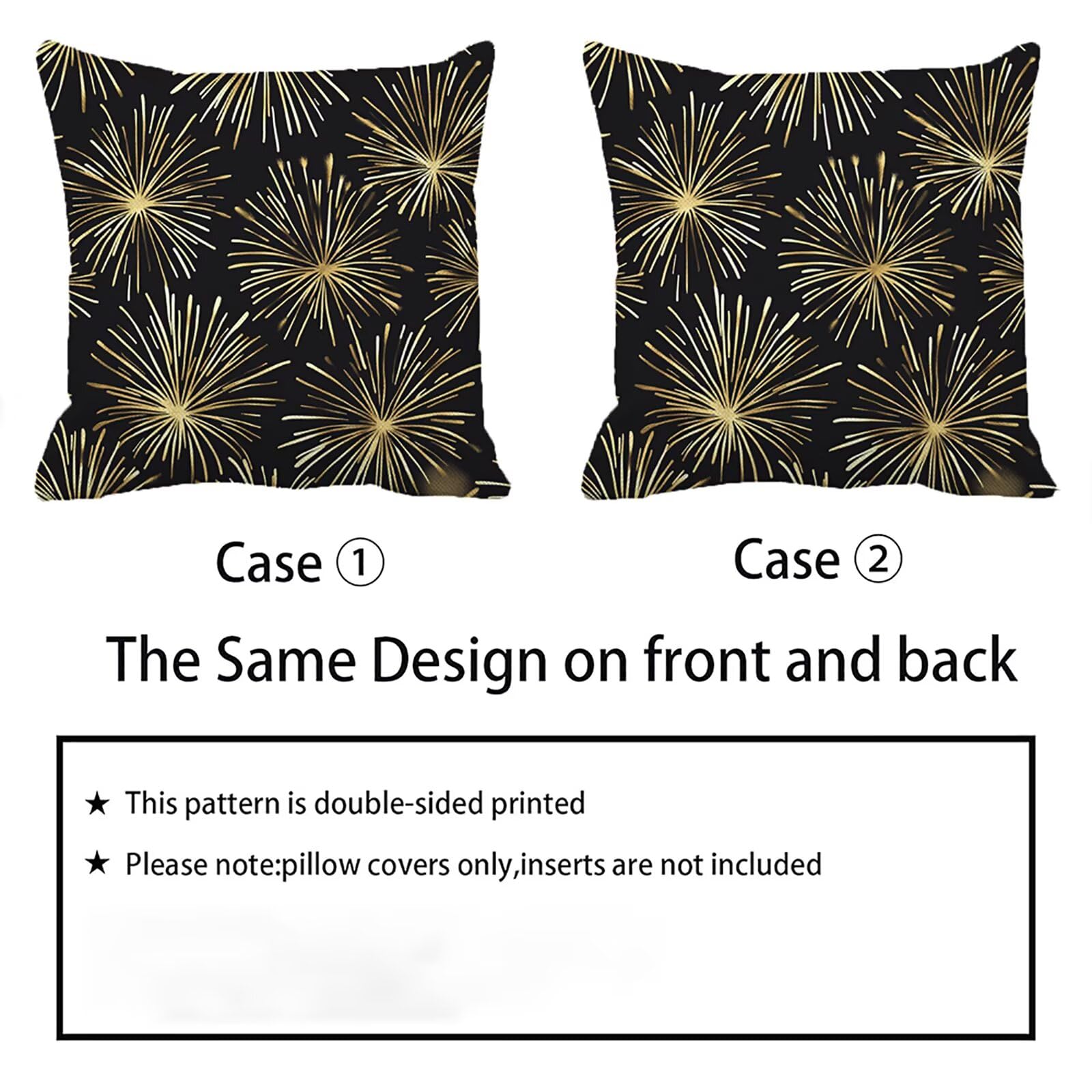 Federe Cuscini Divano 65x65 cm Oro Cuscino Divano Velluto Decorativo Set da 2, con Cerniera fuochi d'artificio Cuscini da Esterno Impermeabili Quadrato per Divani Camera de Letto Soggiorno Auto dj-731