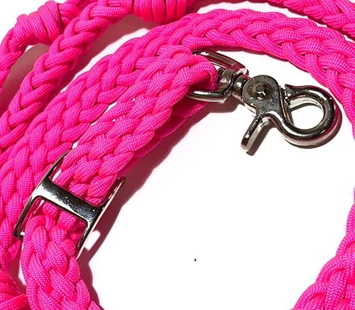 Miniatura 6 de barrel reins horse tack neon hot pink