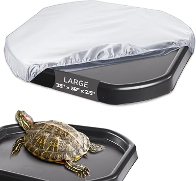Waterproof Soaking Tray Cover Outdoor Tray Cover for Tortoises and Reptiles Fits Small or Large Turtle Soaking Trays UV & Rain Resistant Tray not Included