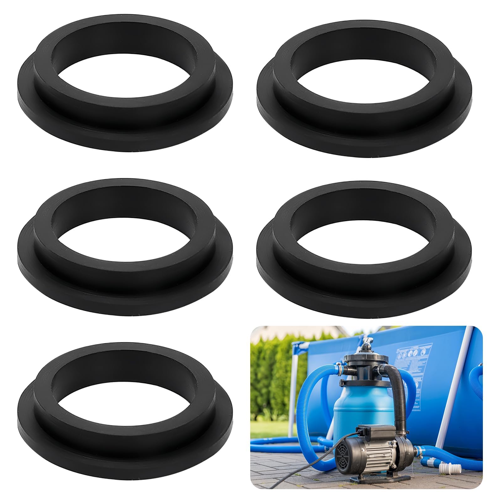 Rondelles En Caoutchouc Pour Pompe à Sable,6 Pièces Joints Toriques Pour Piscinejoints Toriques De Rechange Pour Piscinepour Intex 26323ca26323eh26331ca26331eh26337eh 87834943