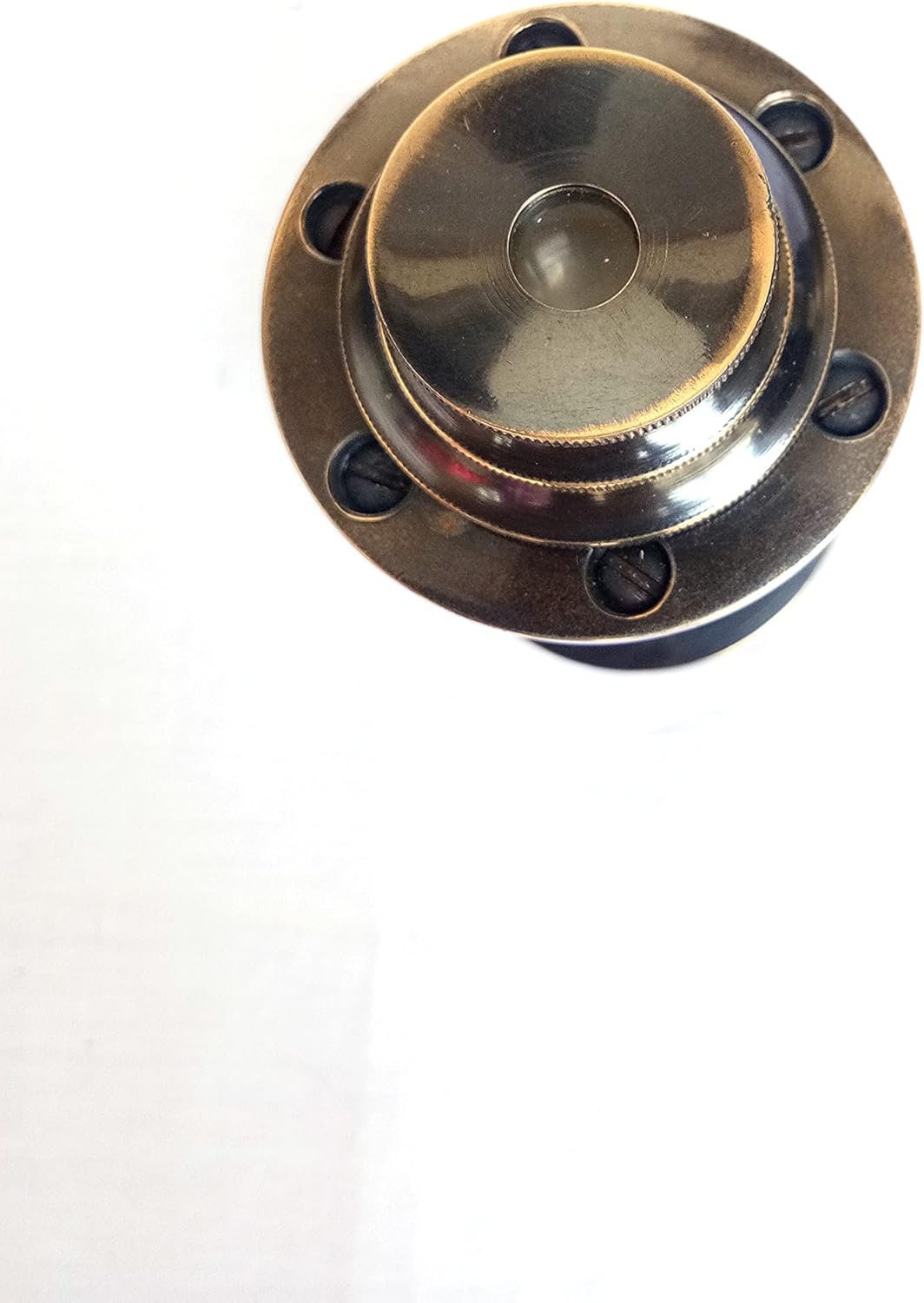 6" Antique Solid Brass Queen Victoria London - 1917" Telescope Having Aluminium Circular Wire with Protective Brass Cap, Color : Black (Replica)