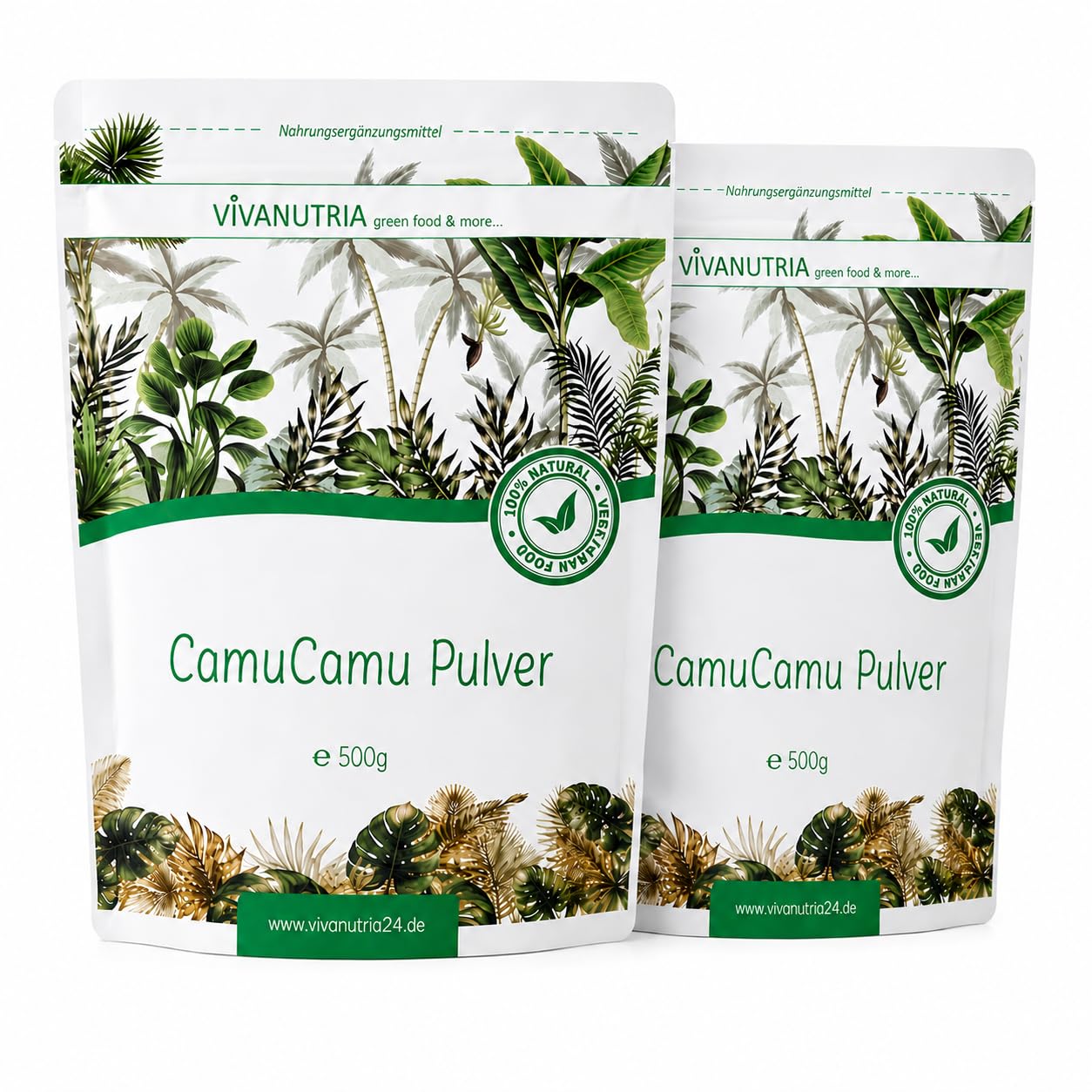 VivaNutria Camu Camu Pulver 1000g I Vitamin C Pulver I Camu-Camu Superfood Pulver für Smoothies, Shakes & Müslitopping I natürliches Vitamin C I Ascorbinsäure I Antioxidantien I vegan