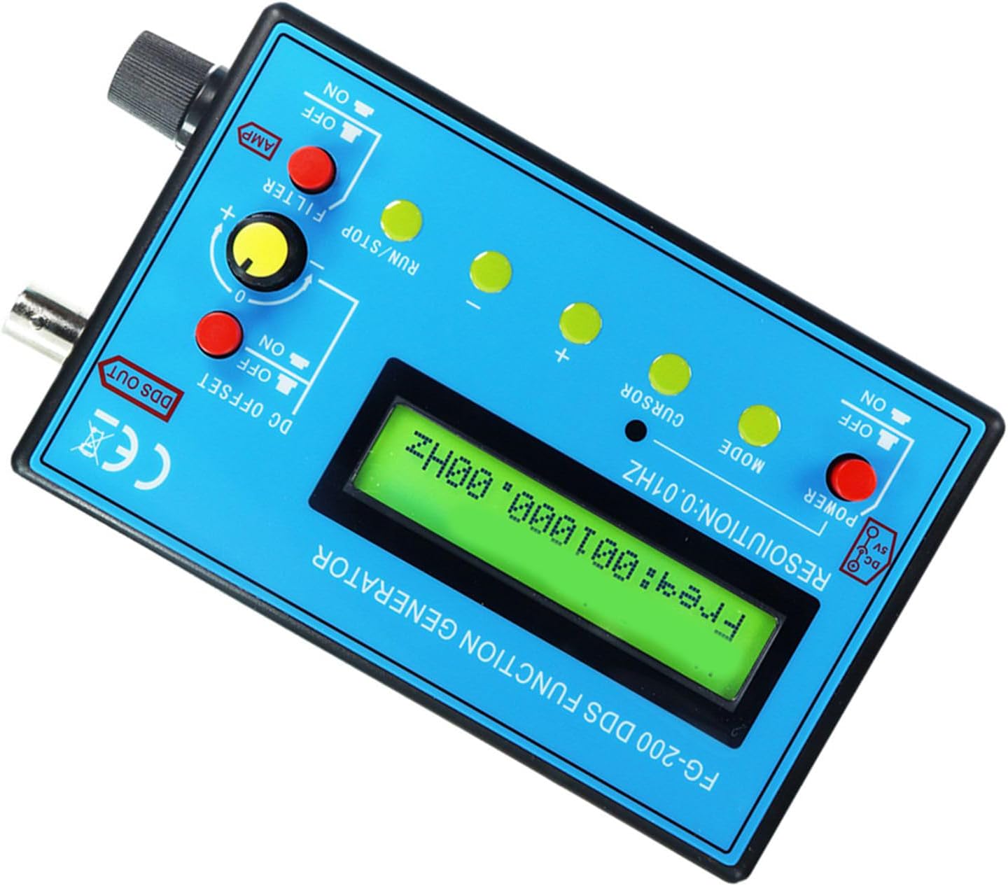 Function Signal Generator 0.01Hz‑500KHz Sine Square and Sawtooth Wave Signal Generator Frequency Module