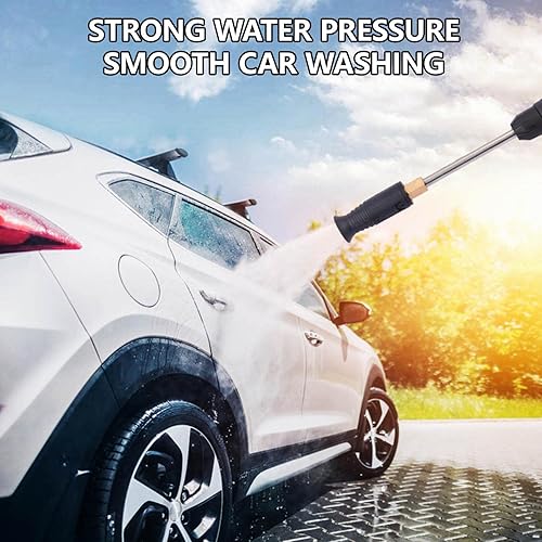 Miniatura 2 de Boquilla de manguera de agua, varilla larga, 2023, boquilla giratoria de 360°, rociador de latón de metal resistente, hebillas de ahorro de mano de