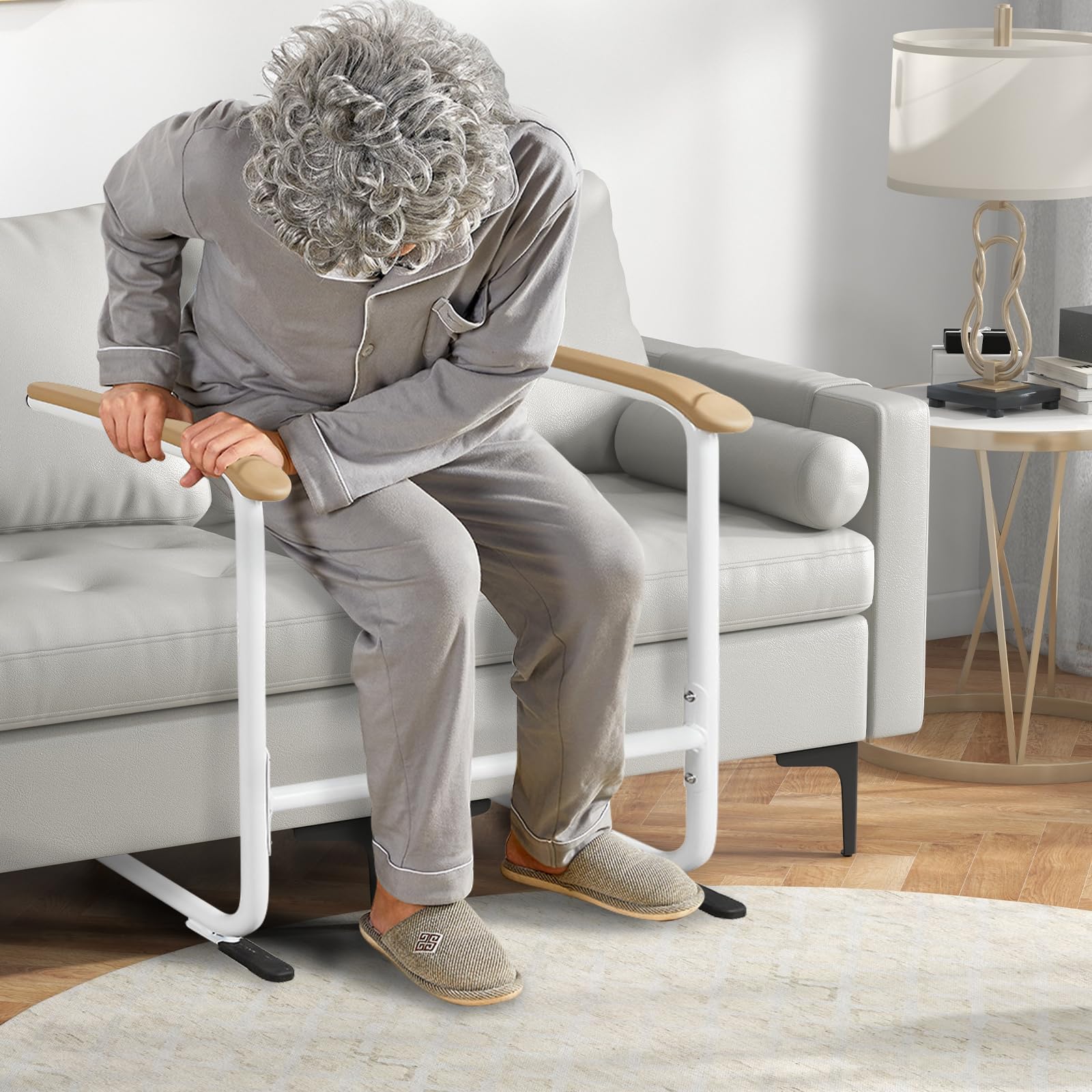Aide à la mobilité pour personnes âgées, aide au lit, aide au quotidien, aide à la position debout pour adultes, aide à la mobilité, rampe de lit, barrière de protection contre les chutes, lit de soin