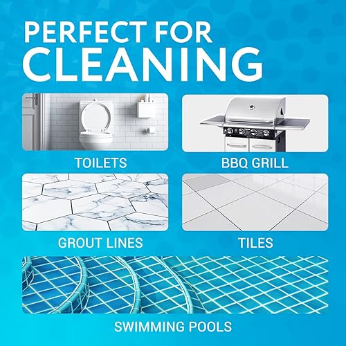 Miniatura 4 de Impresa - Paquete de 2 limpiadores de inodoros de piedra pómez con mango extra largo removedor de cal cepillo de inodoro pómez también limpia