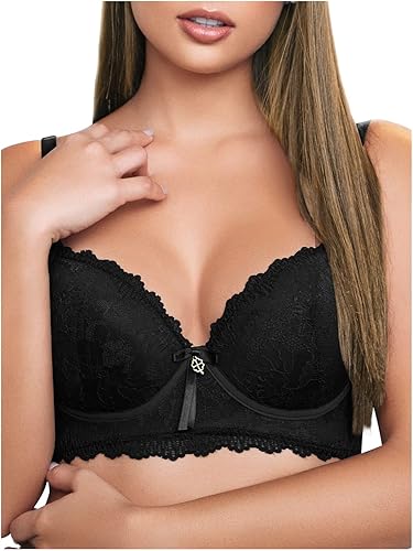 BE SHAPY C481 Push Up Bras Soporte de espalda Cierre frontal de encaje inalámbrico para mujeres Brasieres para mujer Levanta Busto