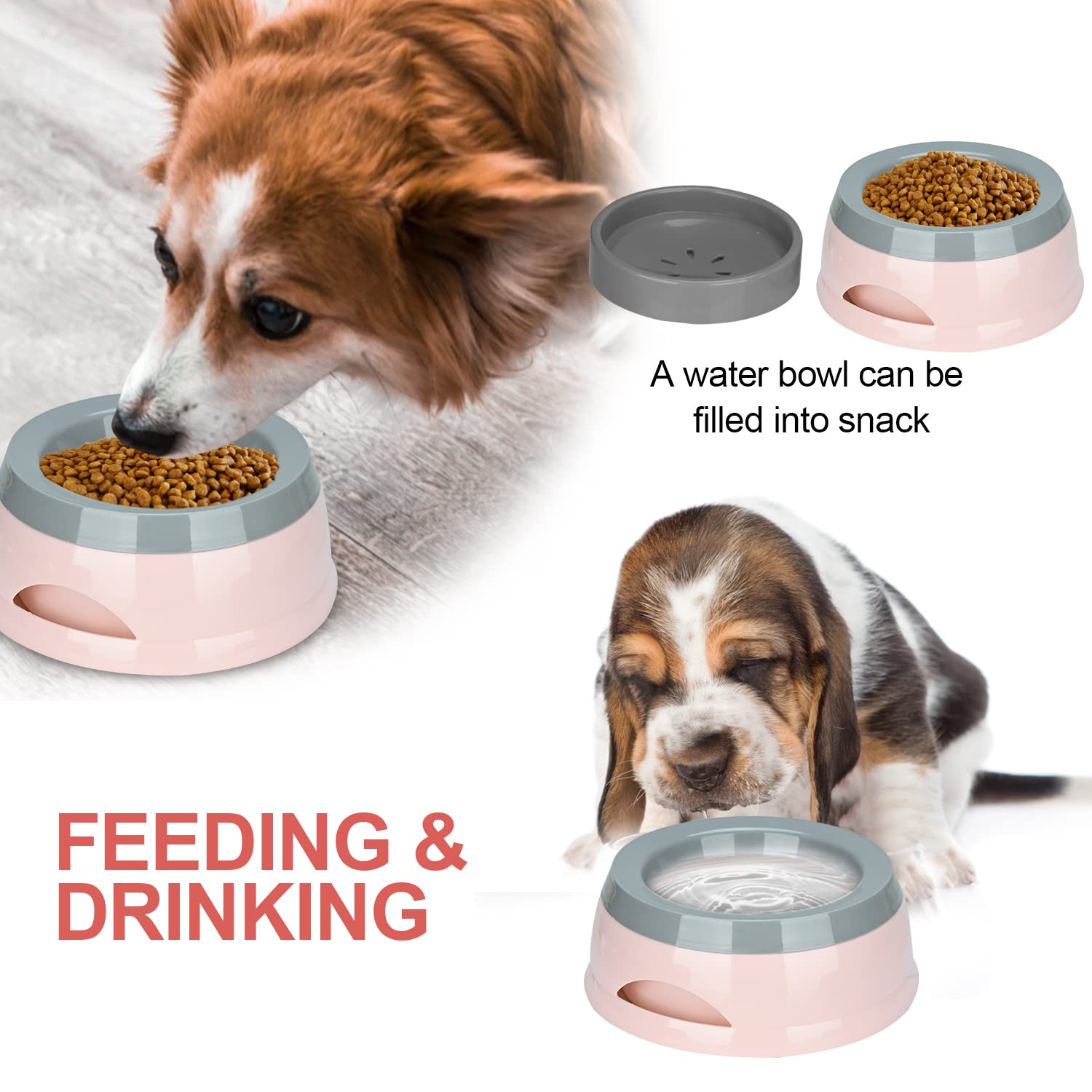 Pet Floating Water Bowl, Anti-Overflow Slow Drinking Dog Bowl, Portable Travel Dog Water Bowl - Image 4