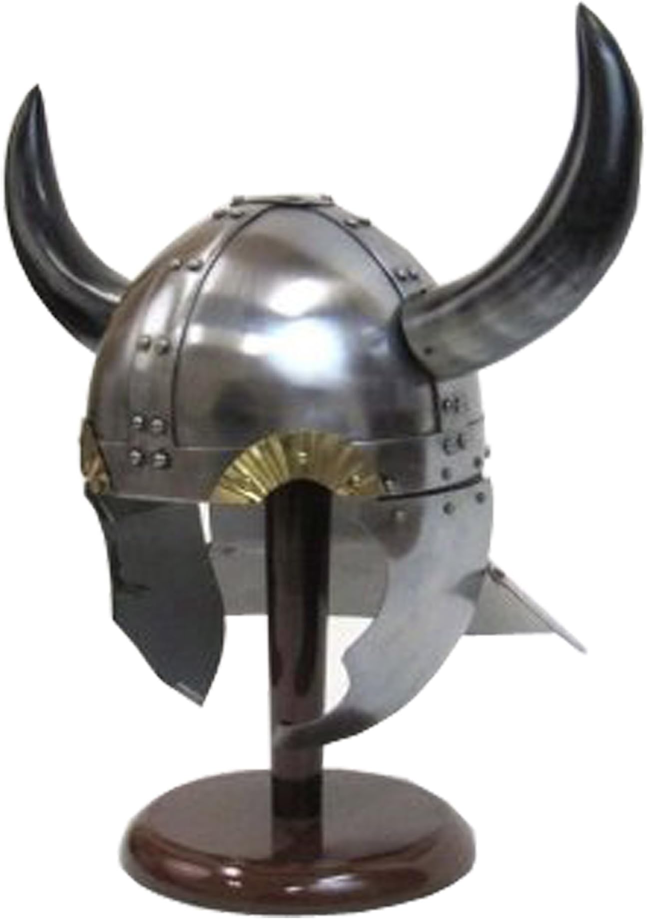 Horned Viking Helmet W/ Neck and Ear Guards - Wearable Costume Armor
