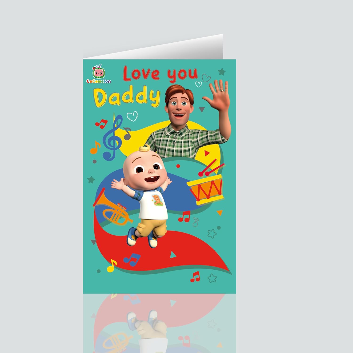 Danilo Promotions Limited Official Cocomelon Multi-Season Card, Birthday Card for Daddy, Father's Day Card Daddy