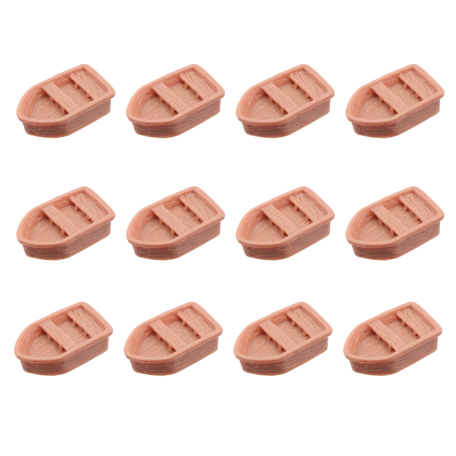 Amazon.com: 12pcs Miniature Boat Resin Crafted Row Boat