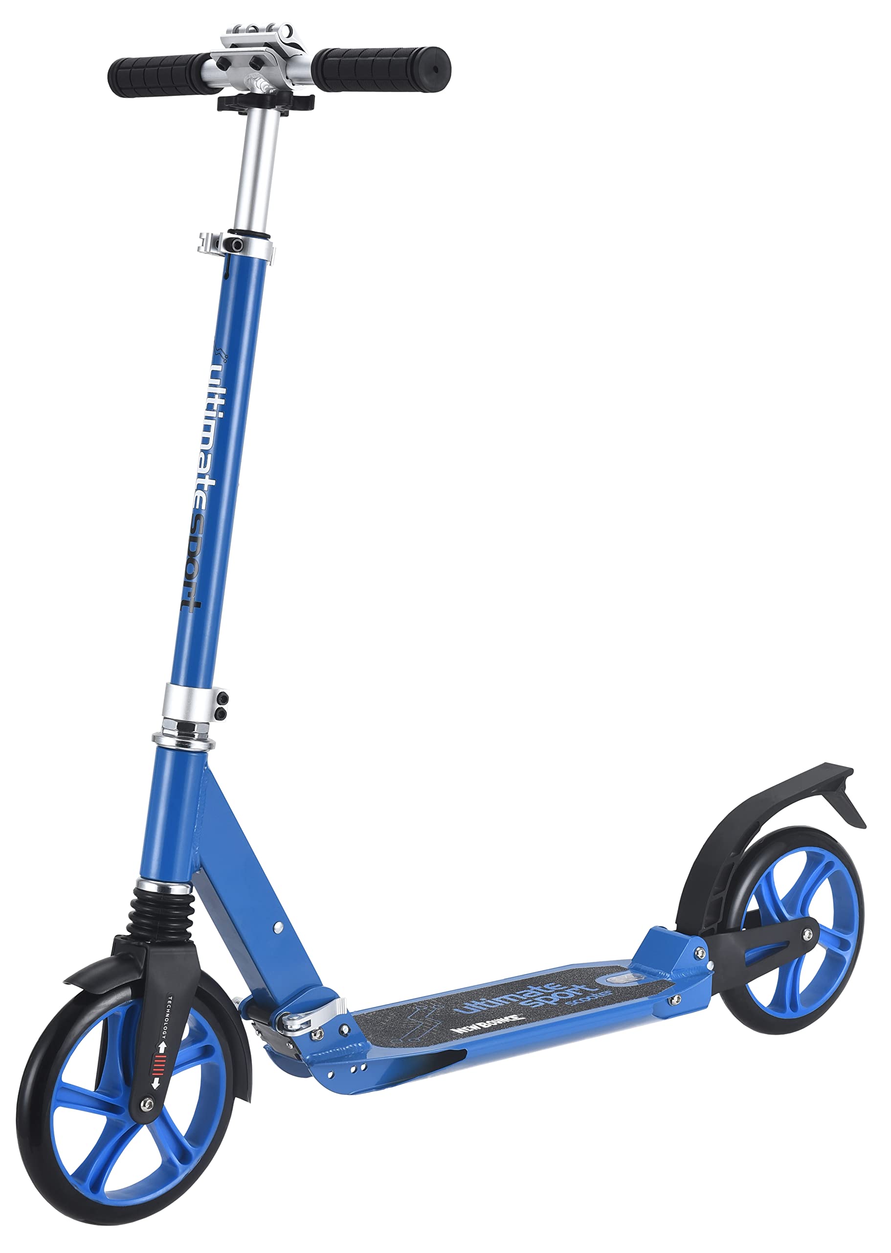 New Bounce Kick Scooter - Big Wheel Scooters for Ages 8 and Up with Adjustable Handlebar - The Ultimate Sport Scooter is Perfect for Bigger Children and Adults Weight Limit 200Lbs