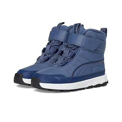 PUMA Kids Evolve Boot Alternative Closure Plus (Little Kid) Kids Shoes Inky Blue/Persian Blue/Puma White