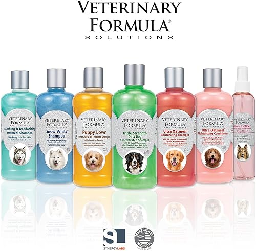 Miniatura 7 de Veterinary Formula Solutions Champú concentrado para perros sucios de triple resistencia, 1 galón, tecnología DirtRepel limpia perros extra sucios y