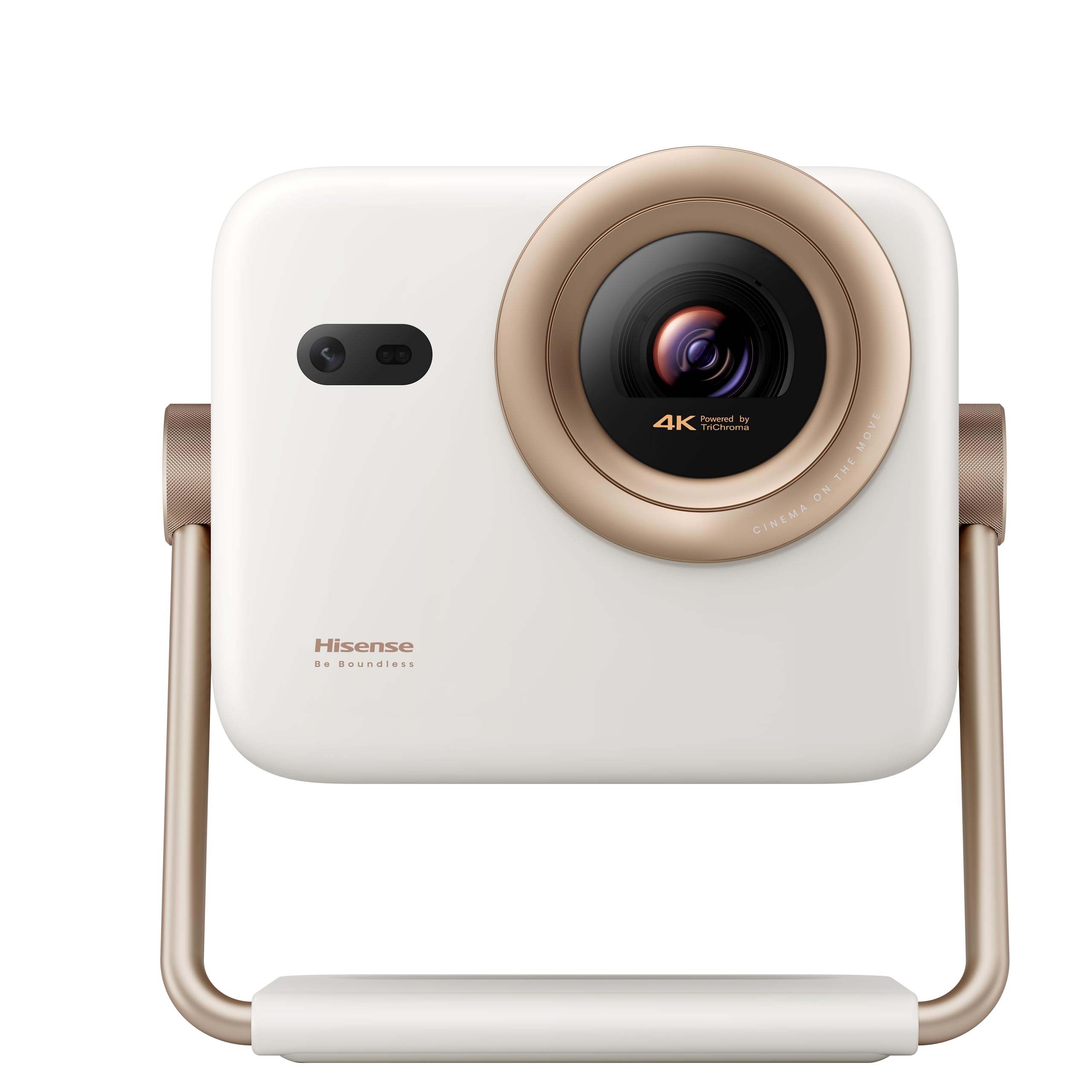 Hisense M2SE Pro Mini Projecteur Laser 4K UHD Blanc & Or Rose Bluetooth WiFi HDMI USB 3.0