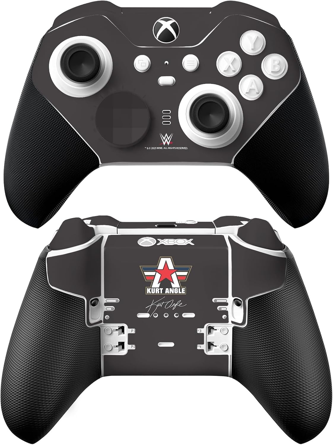 Head Case Designs Officially Licensed WWE Logotype Kurt Angle Vinyl Sticker Gaming Skin Decal Cover Compatible With Xbox Series X & S Elite Wireless Controller Series 2