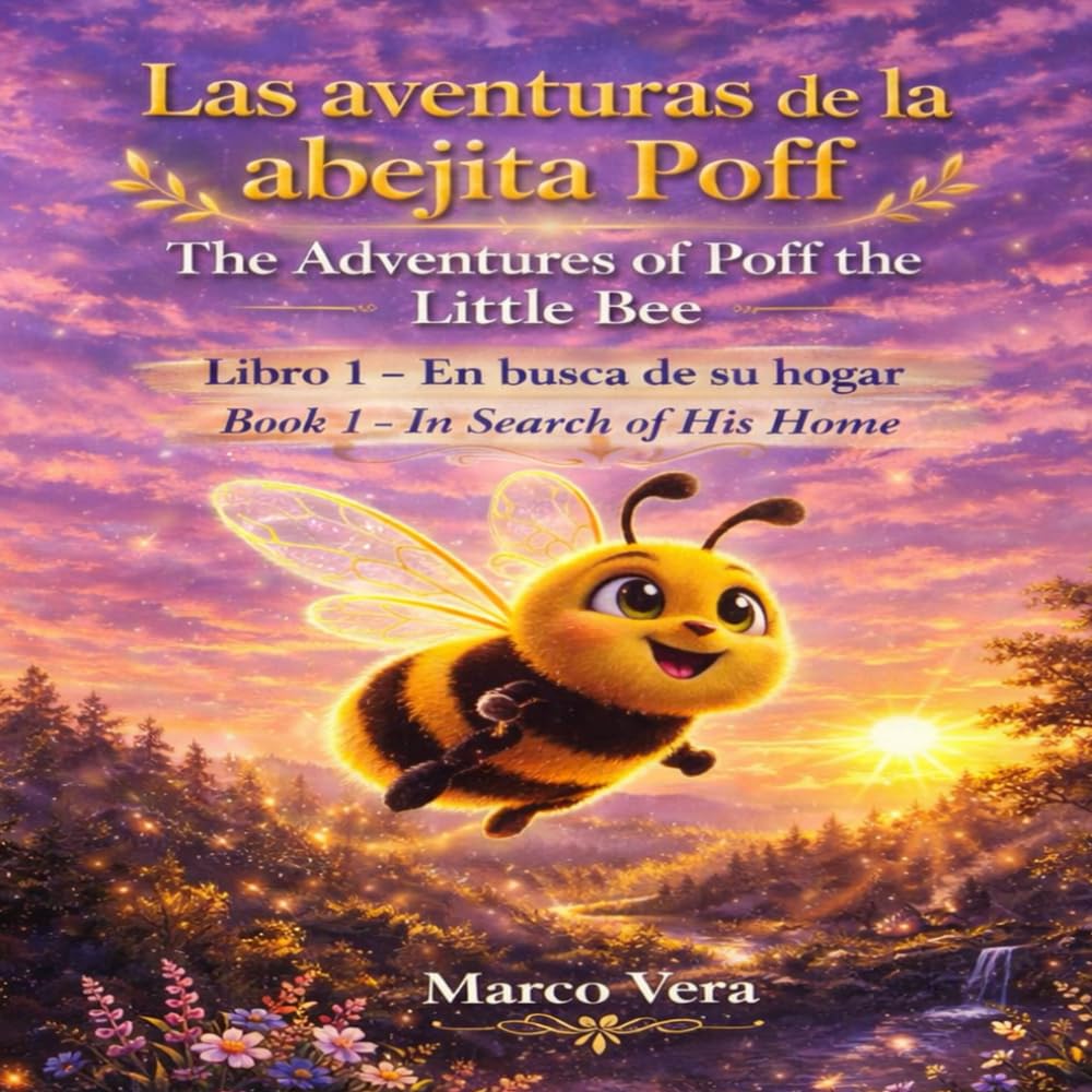 Las aventuras de la abejita Poff: En busca de su hogar | Cuento infantil bilingüe español-inglés