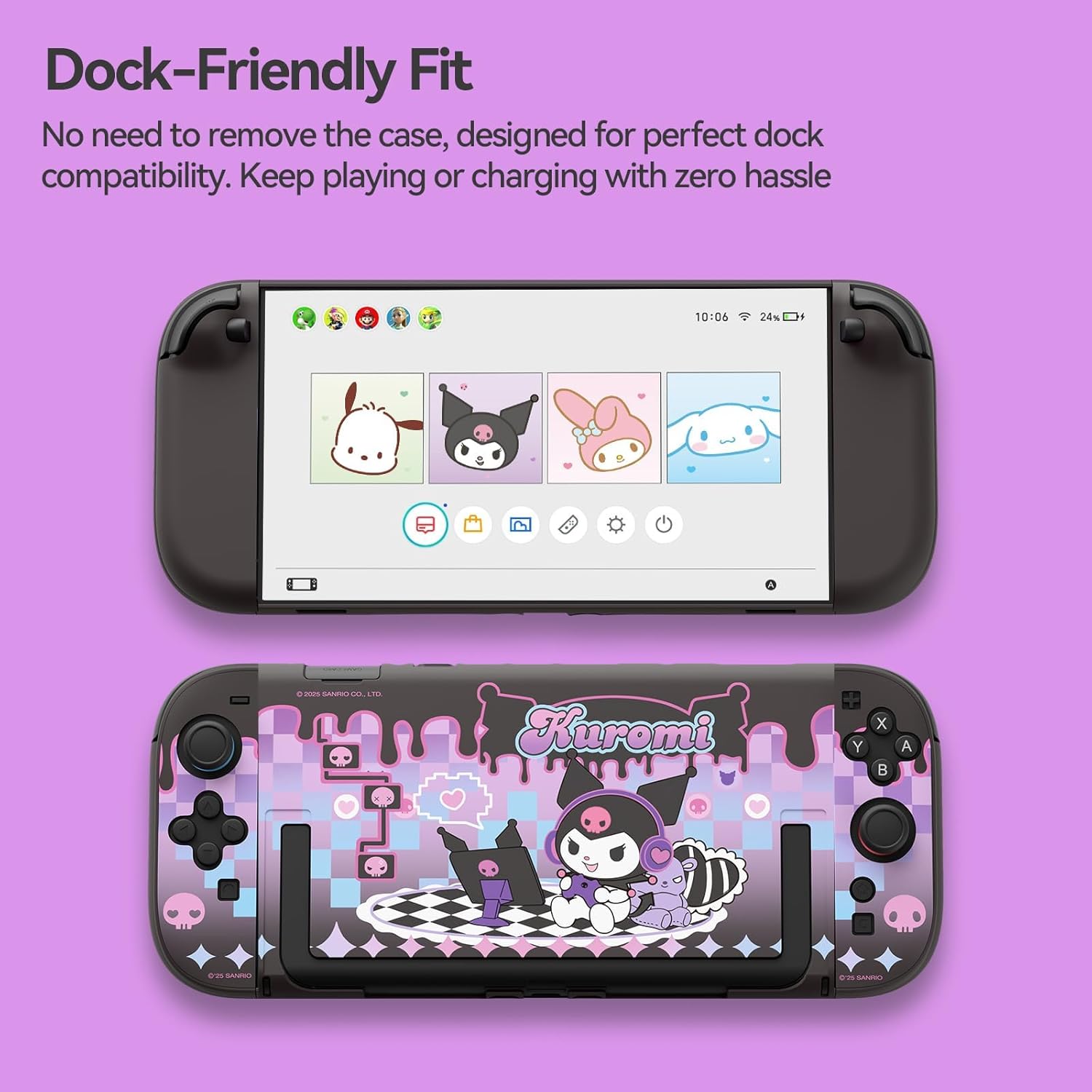 PC Protective Case Compatible with Switch 2 Model 2025, All-Round Protection Hard Shell for Switch 2 Console and Joy Con - KLM - Image 4