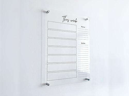 Miniatura 6 de Personalized Acrylic Planner - Personalized Calendar 2025, To-Do List, Custom Wall Calendar, Dry Erase Board, Dry Erase Calendar, Weekly Calendar,