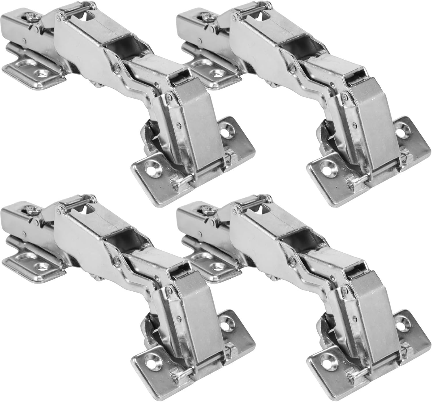 175Degree Cabinet Hinges Hydraulic Damp Concealed Furniture Adjustable Cold Rolled Steel Dampers 4Pcs