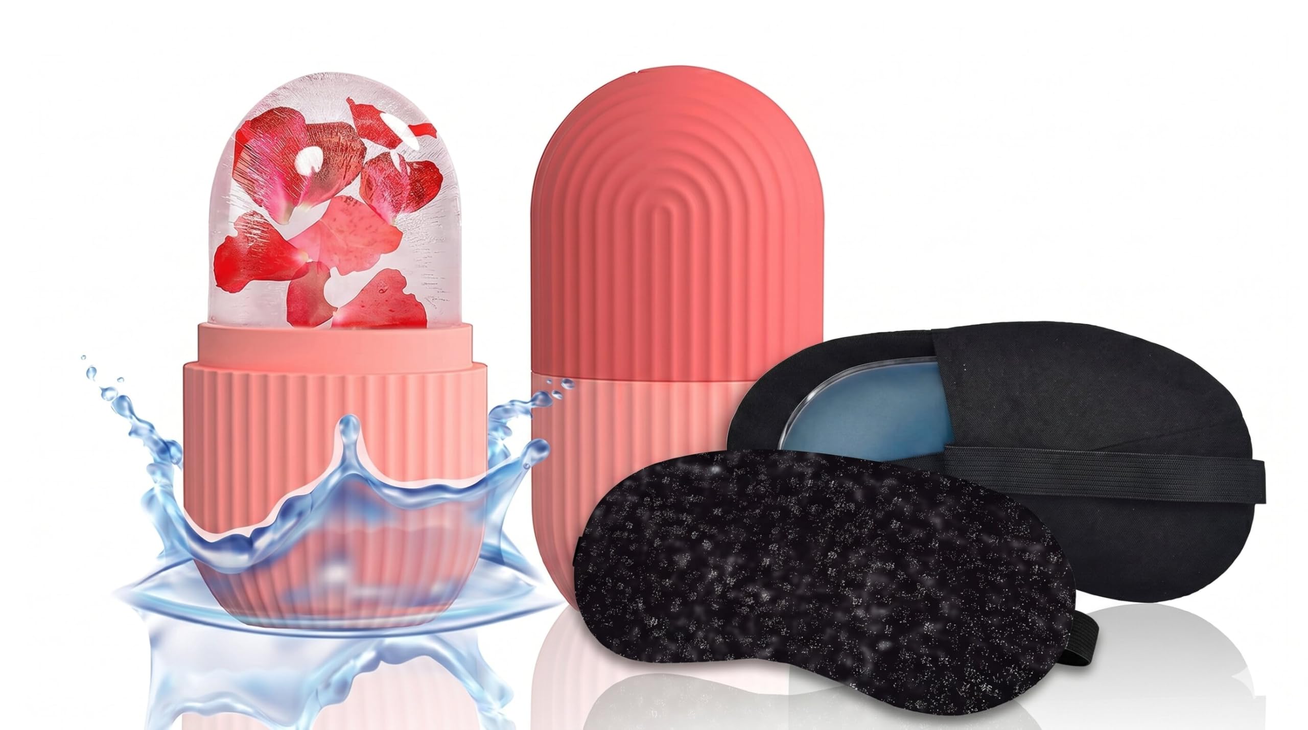 Facial Contouring Tool Kit | Ice Globe Roller Mold for Face & Cold Gel Eye Mask for Wrinkles, Fine Lines and Anti-Aging-image-26