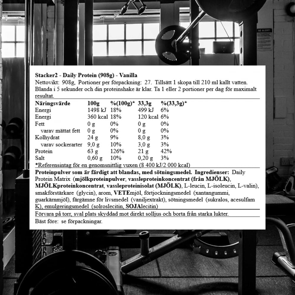 Stacker2 Daily Protein (908g) Vanilla - Białka - Mieszanka białek
