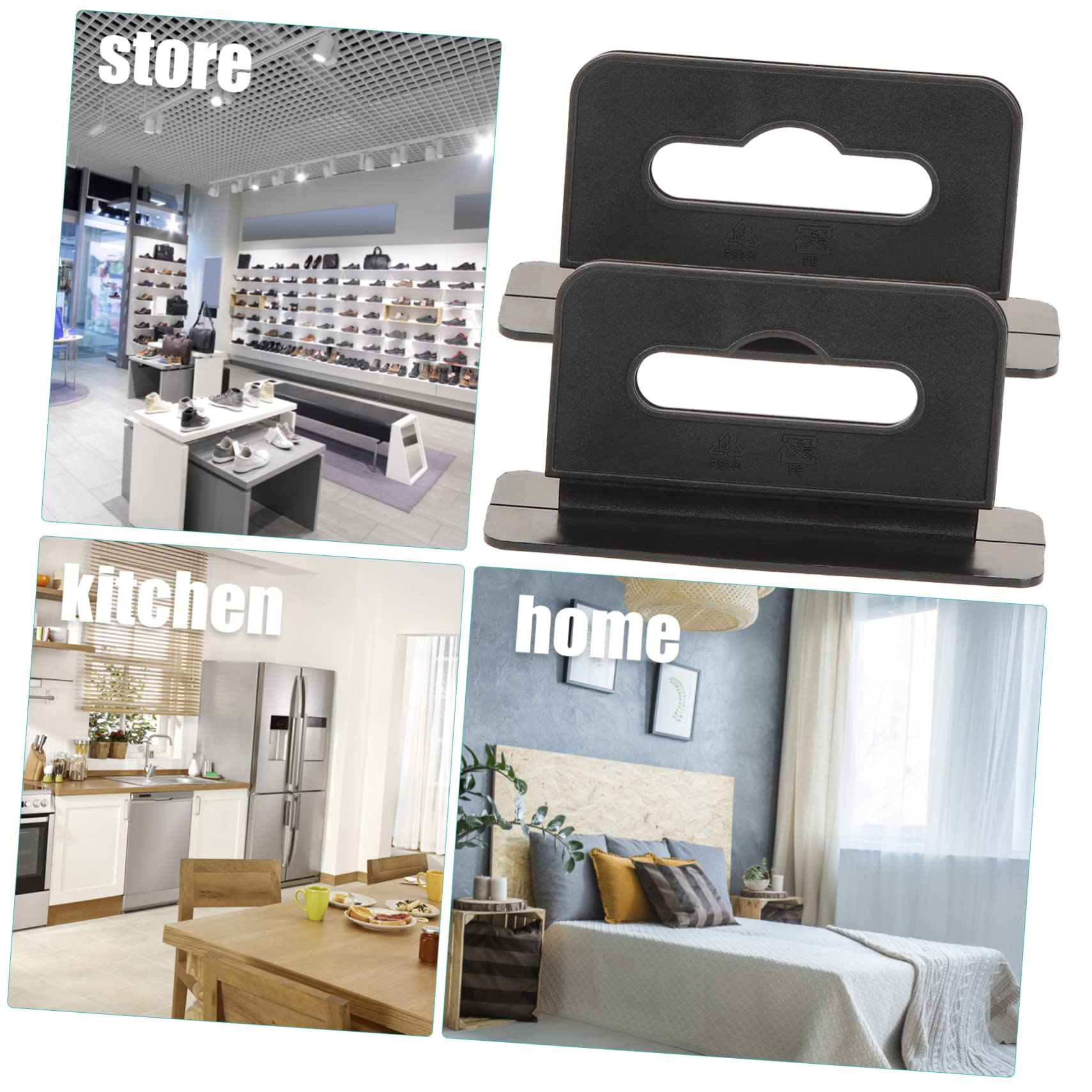 BUGUUYO Self-Adhesive Aircraft Hole Hook Display Hook Retail 200pcs Wall Hangers