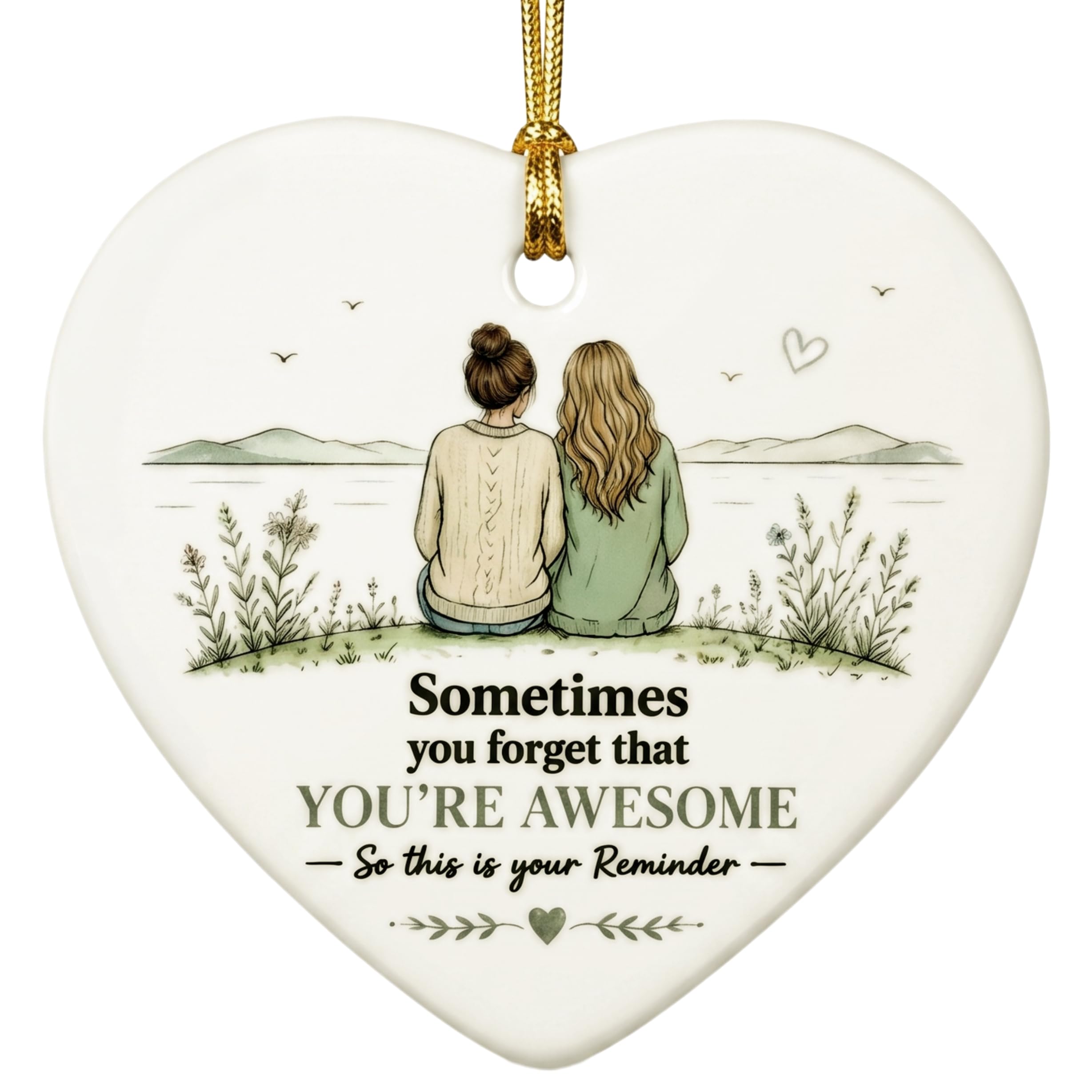 Best Friend Gift, Ceramic Best Friend Plaque For Female Pal, Cute Bestie Keepsake Decor, Special Presents For Good Friends, Friendship Ornament As Birthday Christmas & Xmas Small Gifts For Women