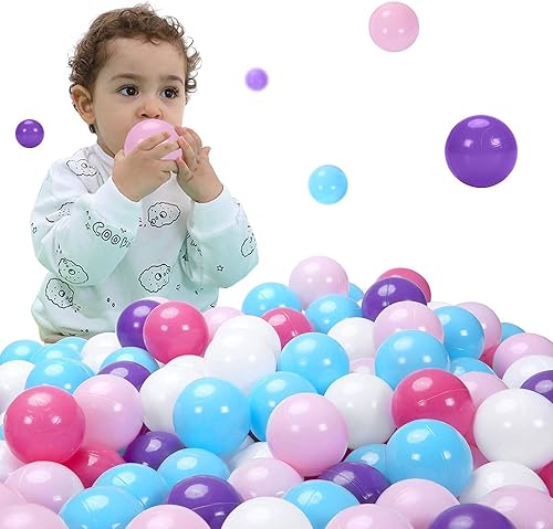Vista 235 de STARBOLO Ball Pit Balls for Toddlers Phthalate Free BPA Free Non-Toxic Crush Proof Play Balls for Toddlers Kids Pool Playhouse Pack of 100 200 500