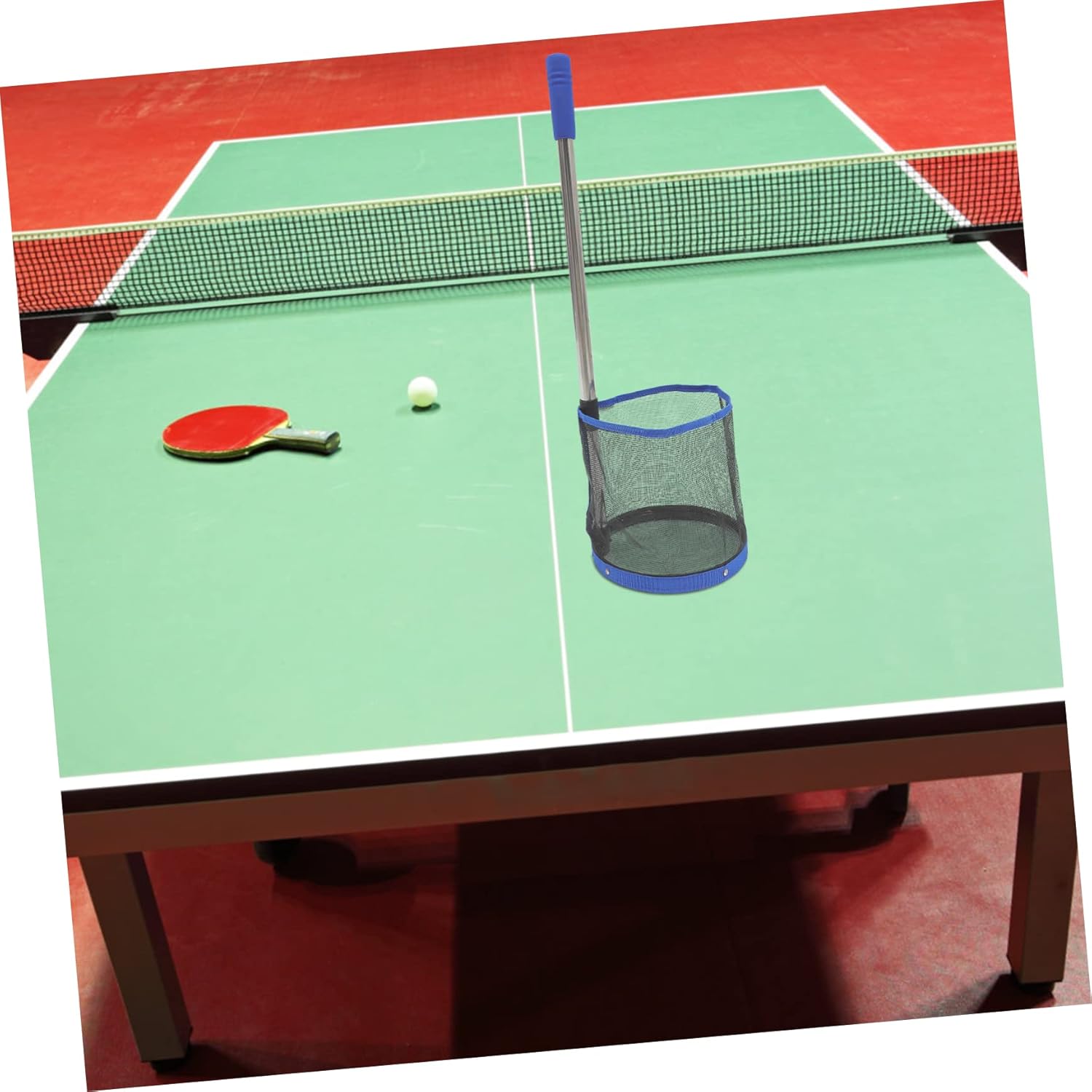 Portable Table Tennis Ball Grabber Tool Holds Balls Lightweight Training Picker for and Retrieval Blue
