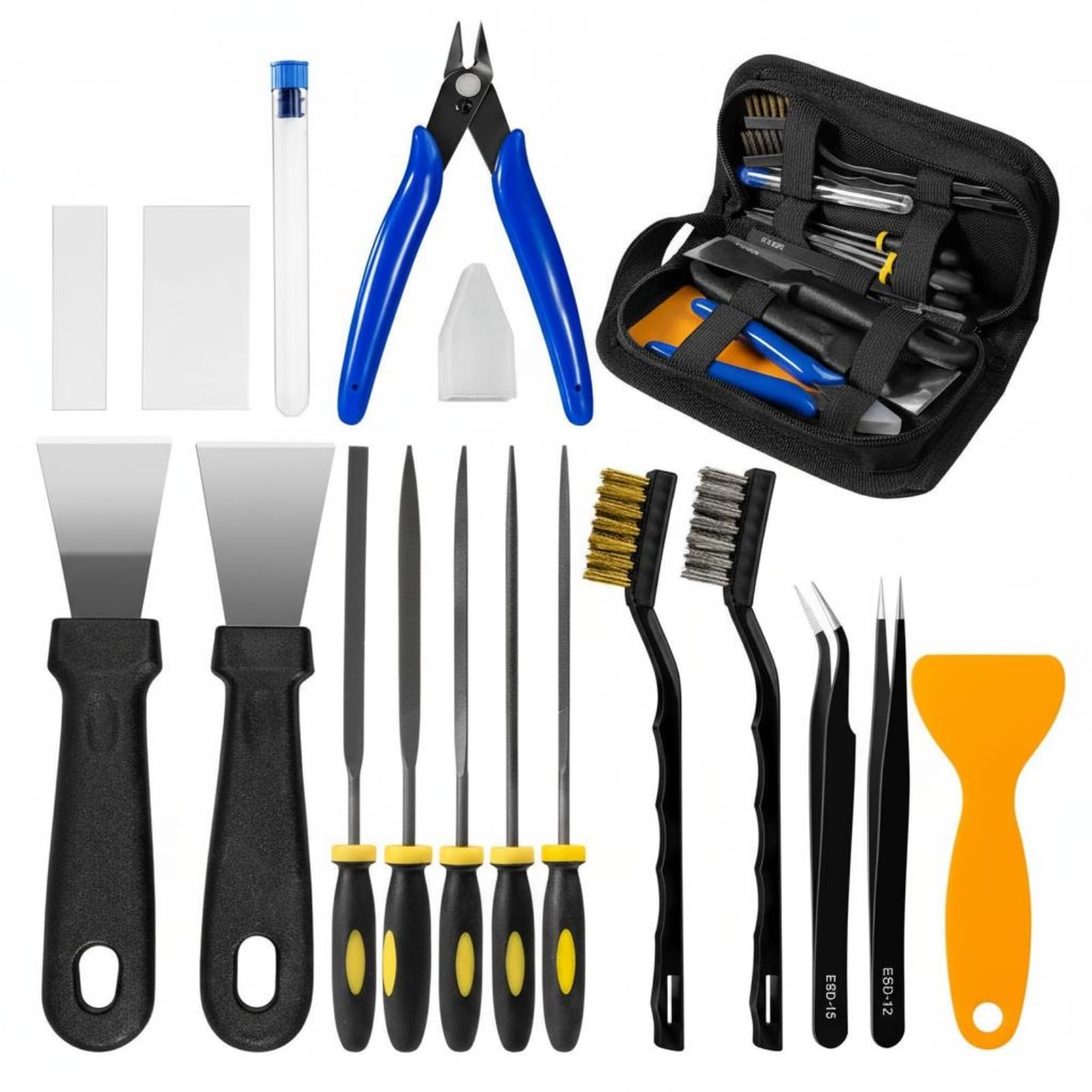 Zippered 3D Printing Tool Kit Textile Pouch 3D Printer Tool Kit Organized Storage Workshop Supplies Compact, Black|Toys & Hobbies|Models & Kits-image-34