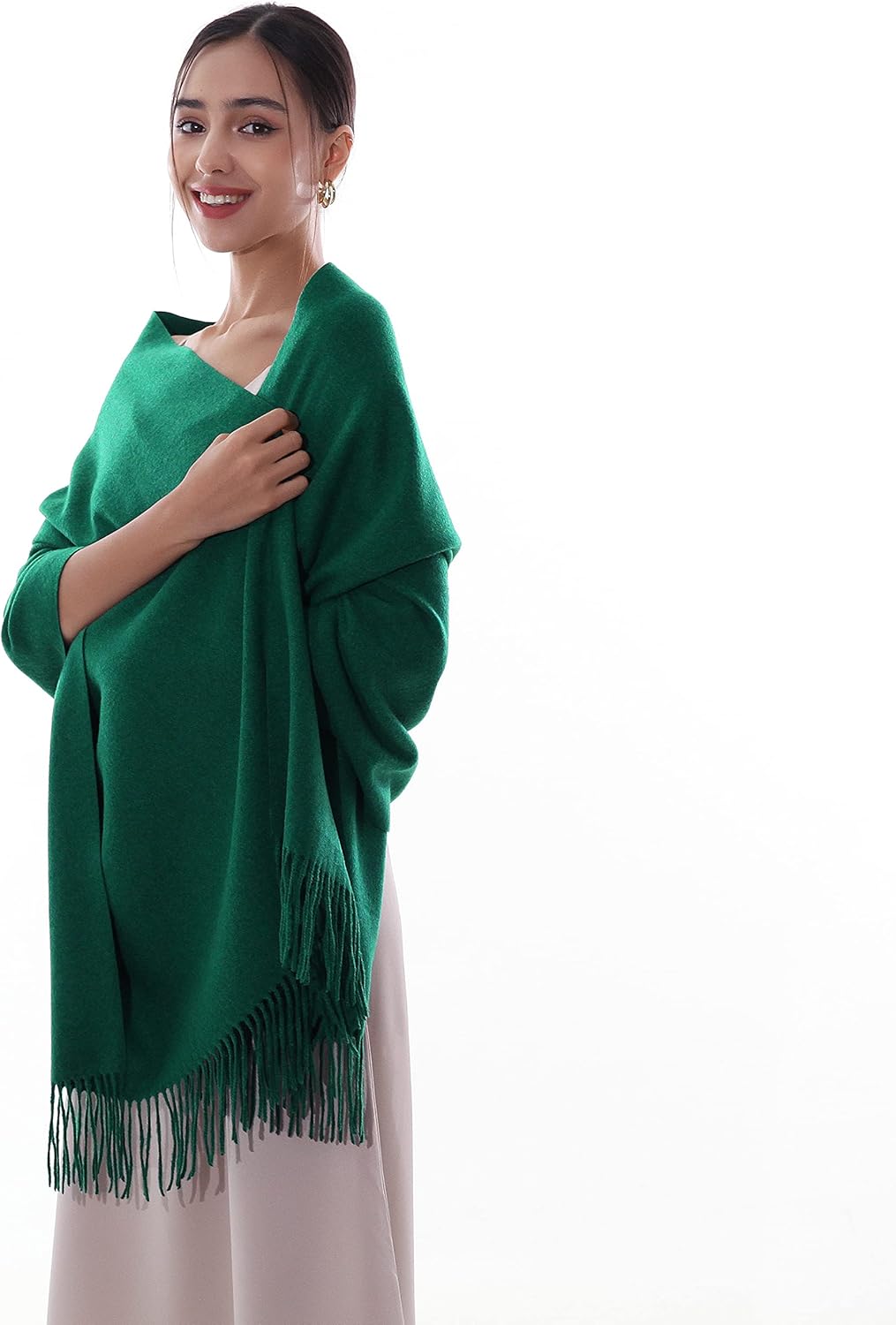 RIIQIICHY Winter Scarfs for Women Pashmina Shawls Wraps for Evening Dresses Large Warm Soft Scarves - Image 5