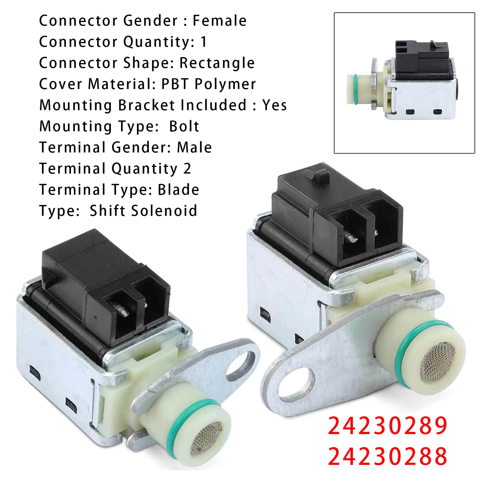 1-2 & 2-3 Shift Solenoid 24230289 24230288 Für Chevrolet Silverado 3500 Express 2500 Tahoe C1500
