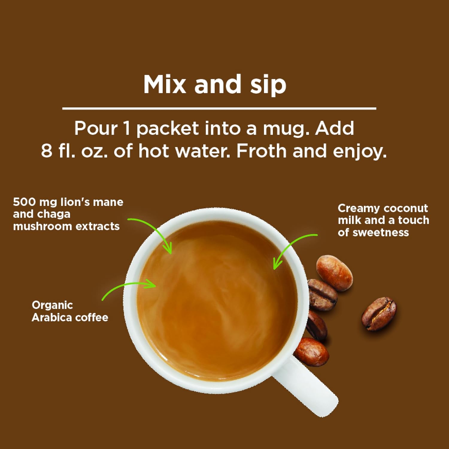 Four Sigmatic Mushroom Coffee Latte — image 5